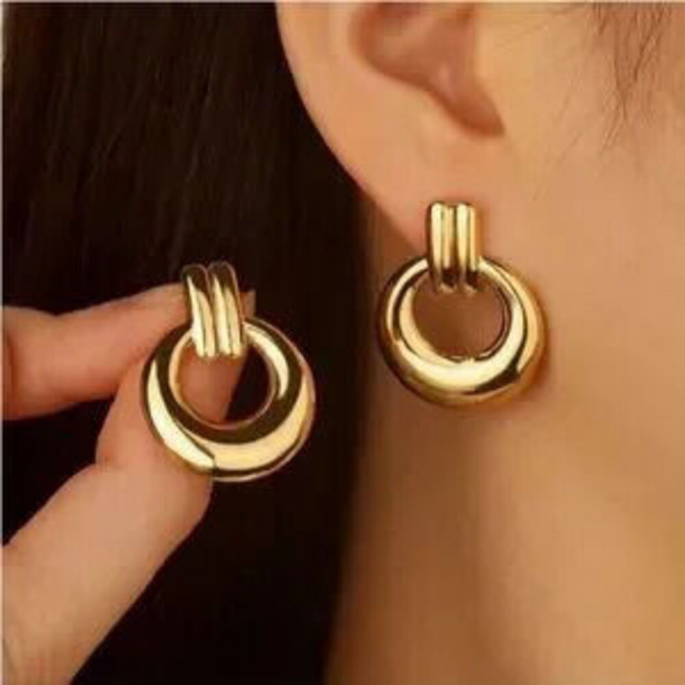 18K Gold Door Knocker Earrings (20177